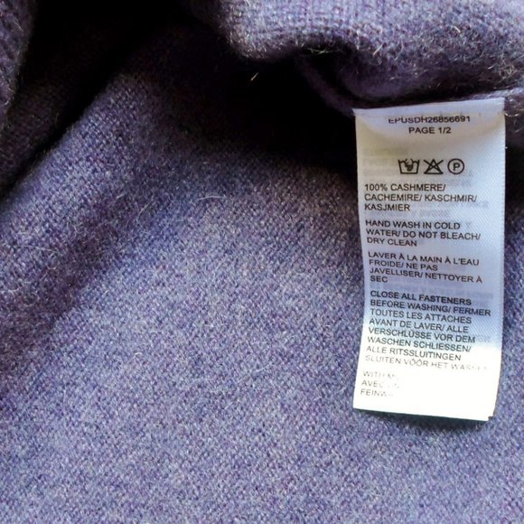 NEW Saks Fifth Avenue COLLECTION 1/4-Zip Mockneck Cashmere Pull-Over Sweater XXL - Picture 9 of 16